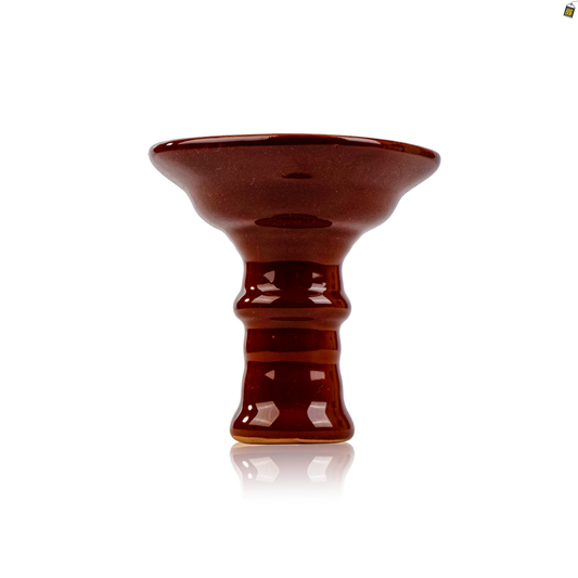 Volka Square Ceramic Single Hole Hookah Phunnel with Box - Brown