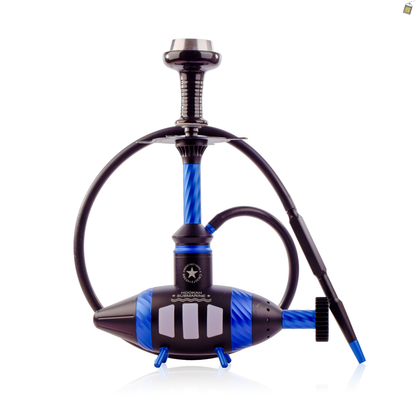 Submarine Hookah with LED Light- Blue