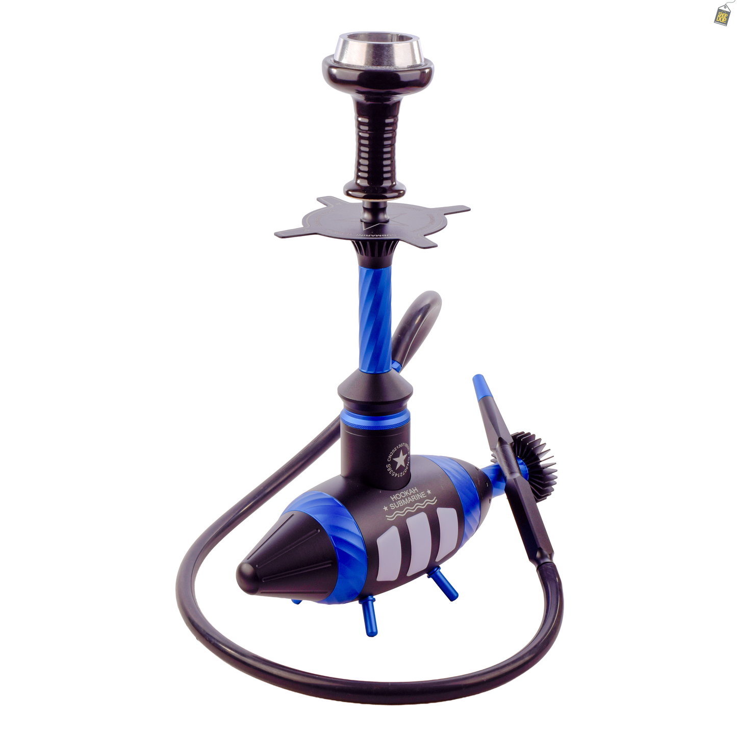 Submarine Hookah with LED Light- Blue