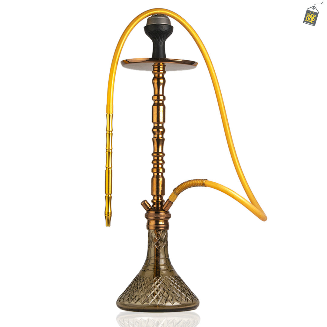 Sultan Igor Hookah with 2 Bags - Grey Base / Bronze Stem