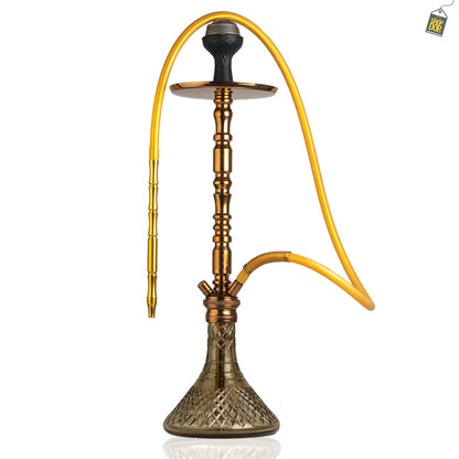 Sultan Igor Hookah with 2 Bags - Grey Base / Bronze Stem