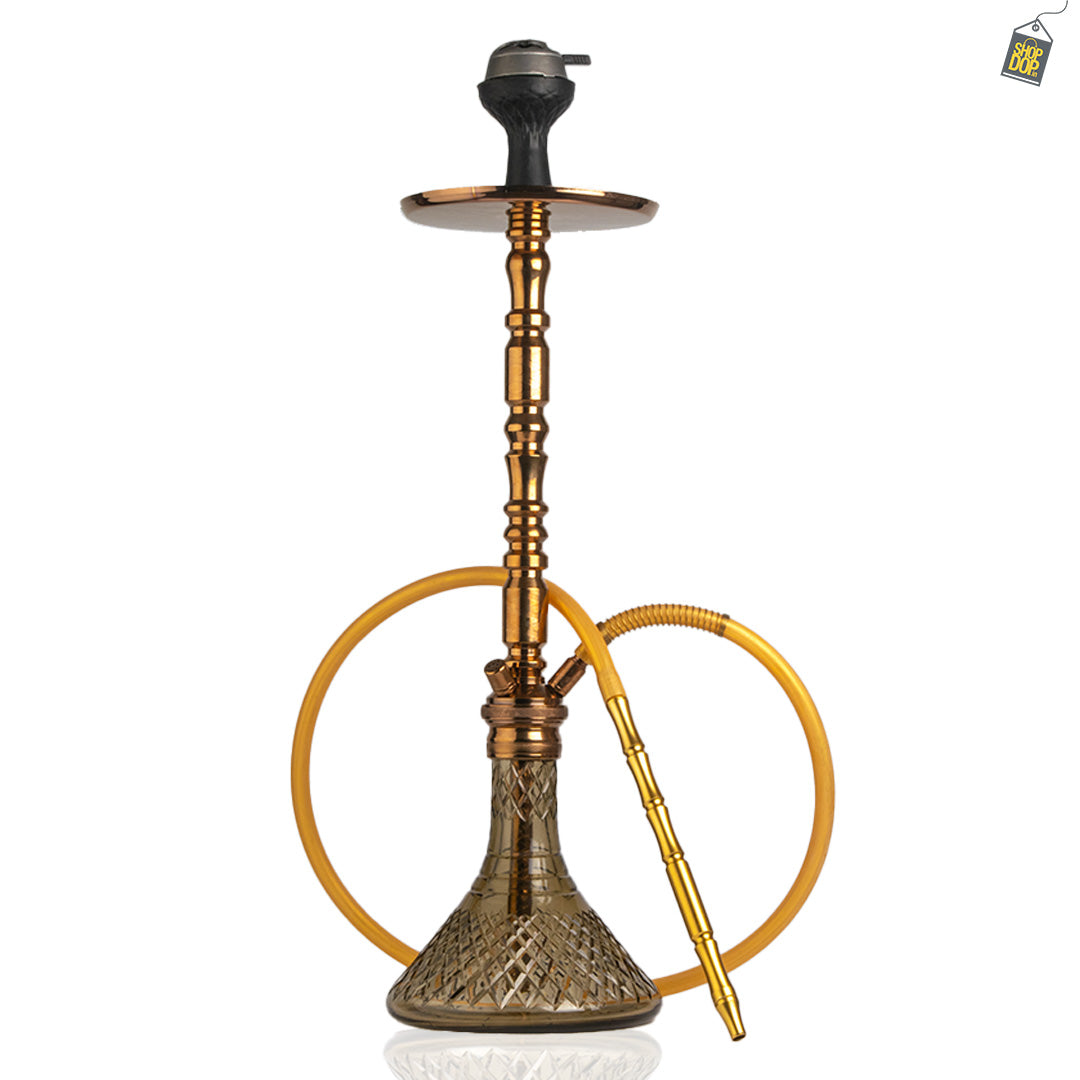 Sultan Igor Hookah with 2 Bags - Grey Base / Bronze Stem