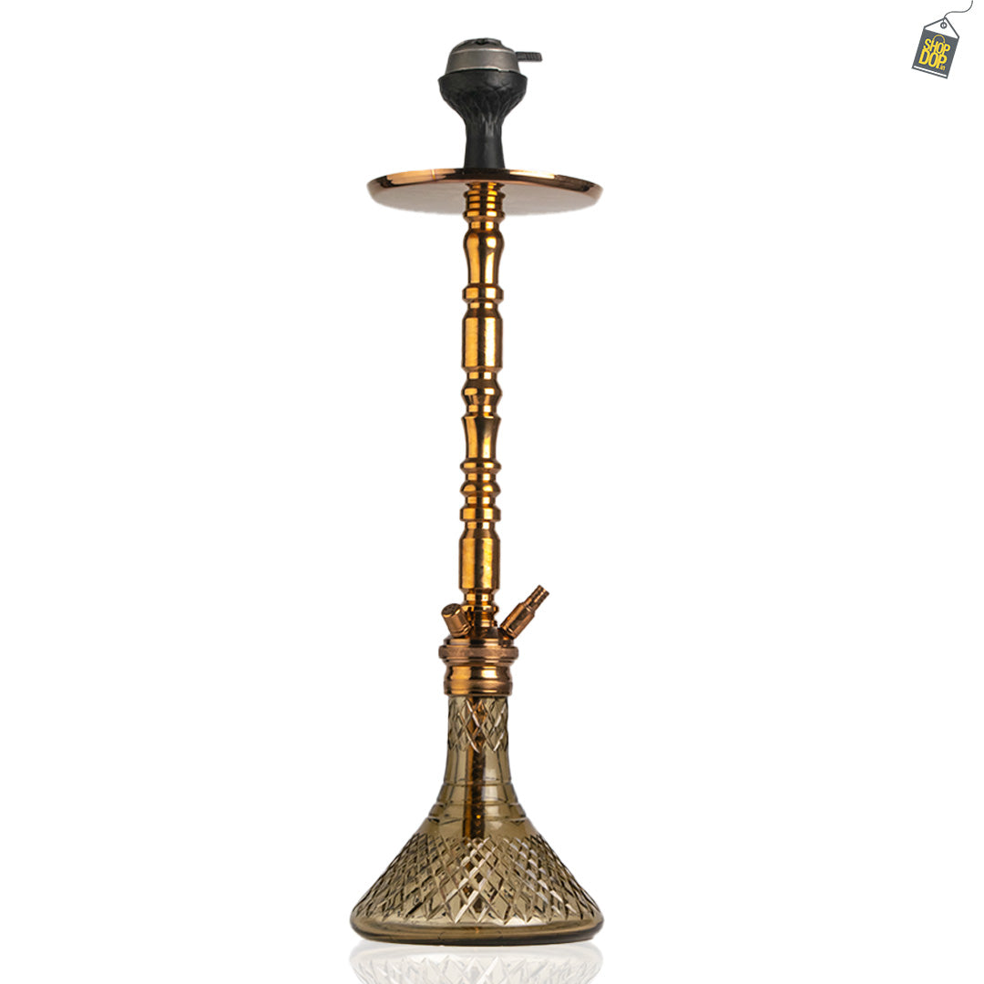 Sultan Igor Hookah with 2 Bags - Grey Base / Bronze Stem