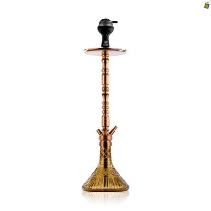 Sultan Igor Hookah with 2 Bags - Brown Base / Bronze Stem