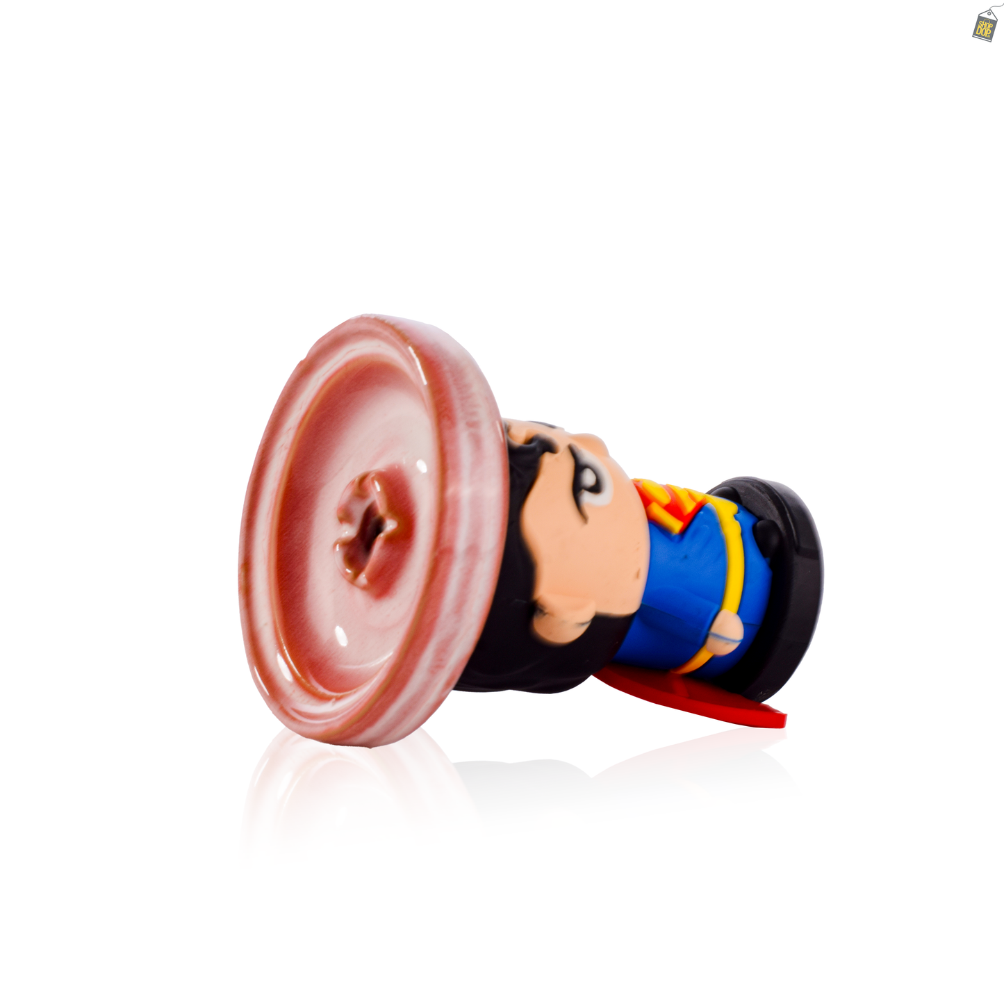 Superman Ceramic Hookah Bowl - Red