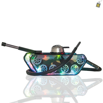 Designer Tank Hookah with LED Light - Military Color