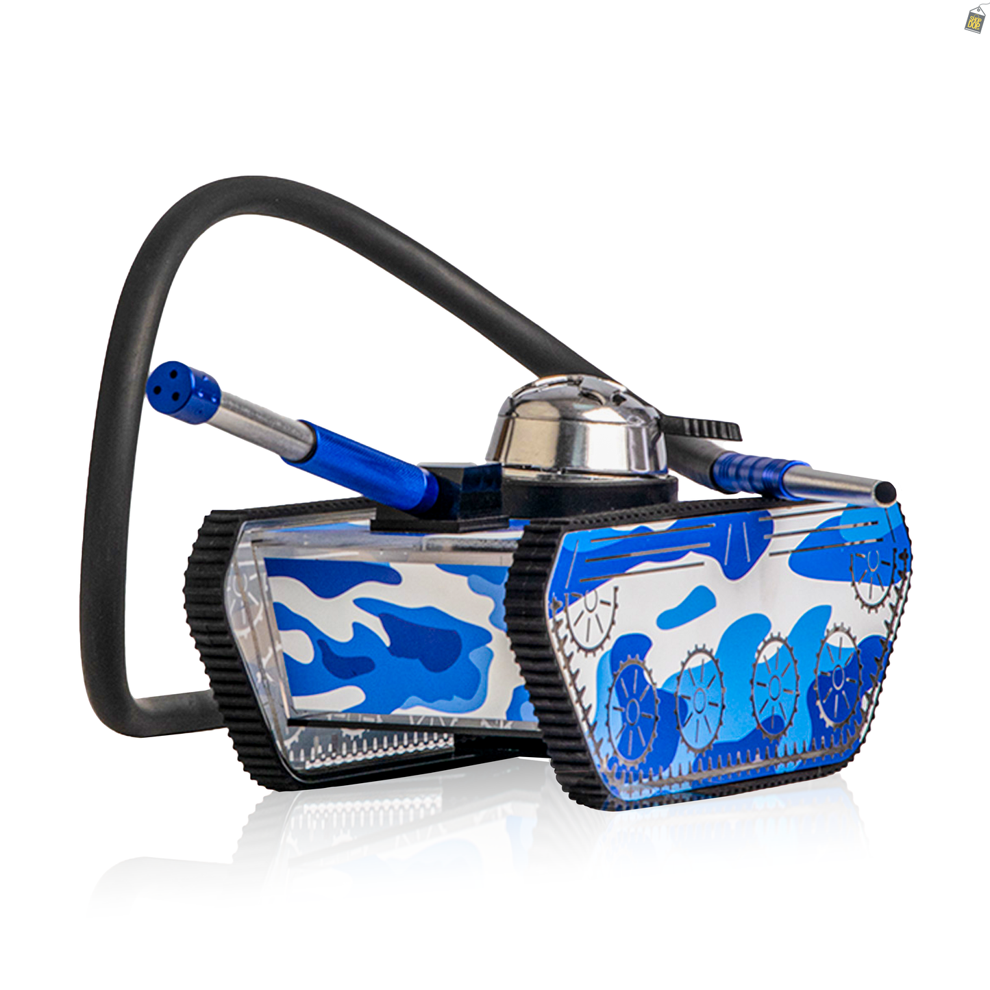 Designer Tank Hookah with LED Light - Blue