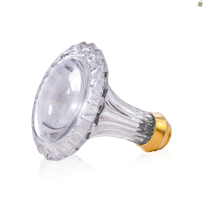 Bohemian Glass Hookah Replacement Base Only (with Gold lock)