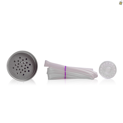 Acrylic Bottle Tumbler with LED Light - Pink
