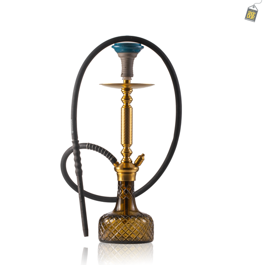 COCOYAYA Valencia Hookah - Golden / Grey Base