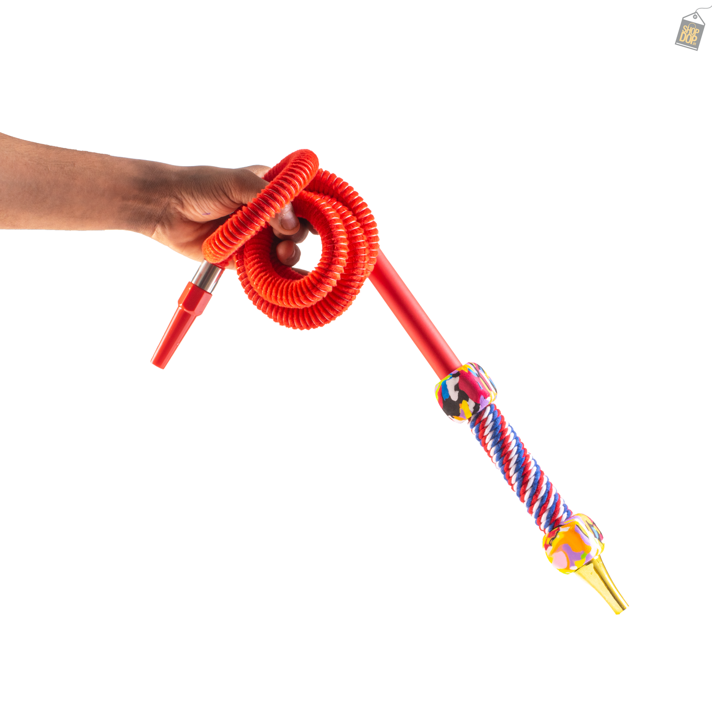 Beat Velvet Hookah Pipe - Red