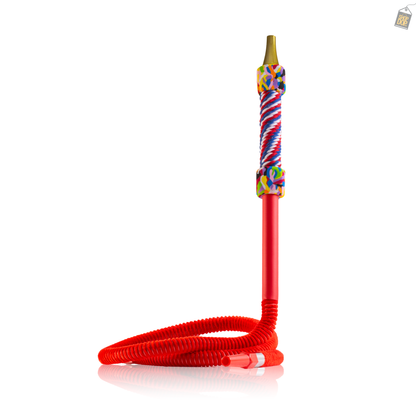 Beat Velvet Hookah Pipe - Red