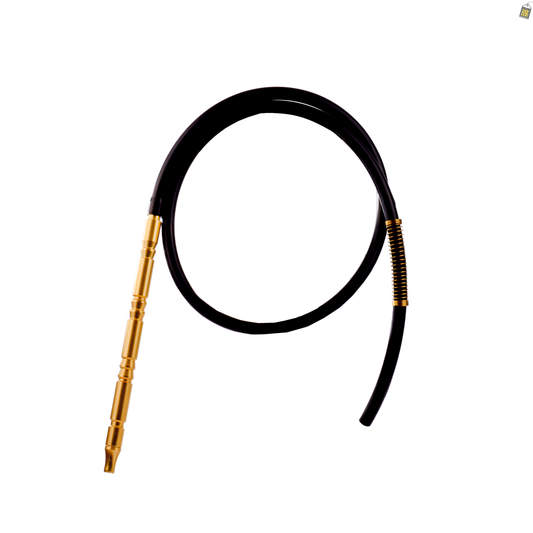 VG Big Handle Silicone Pipe - Gold Handle / Black Pipe