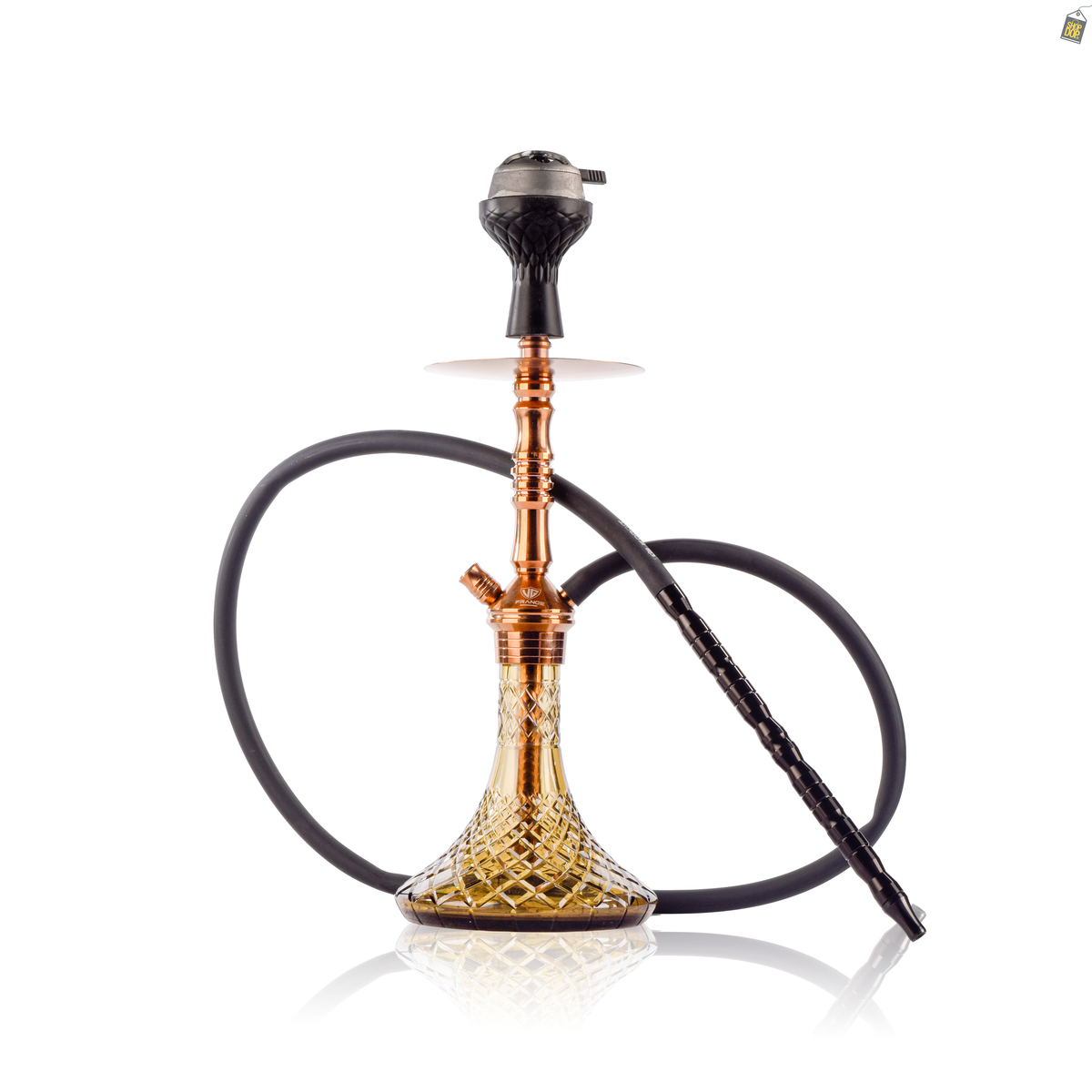 VG Joe L3 Hookah with Bag - Bronze Stem / Grey Base