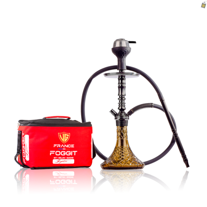 VG Joe R2 Hookah with Bag - Gun Metal Stem / Grey Base