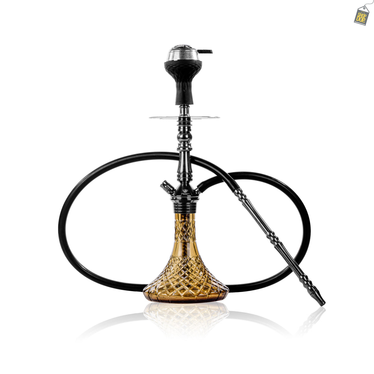 VG Joe Shin Hookah with Bag - Black Stem / Grey Base