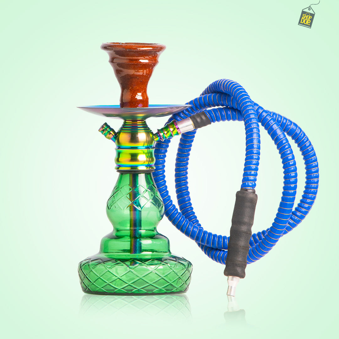 COCOYAYA X16 Hookah - Rainbow Stem / Green Base