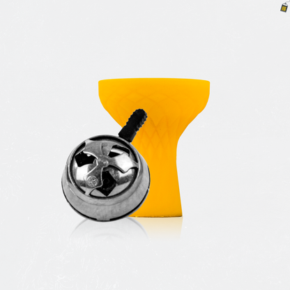 Yellow Silicon Chillum + HMD Device Combo