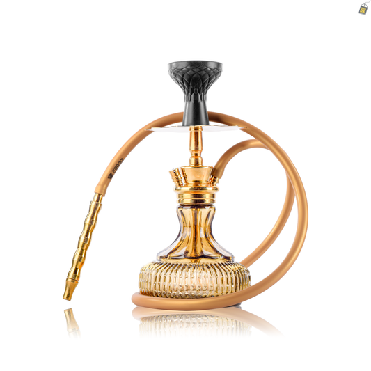 VG Zuzu Hookah - Gold stem / Grey base