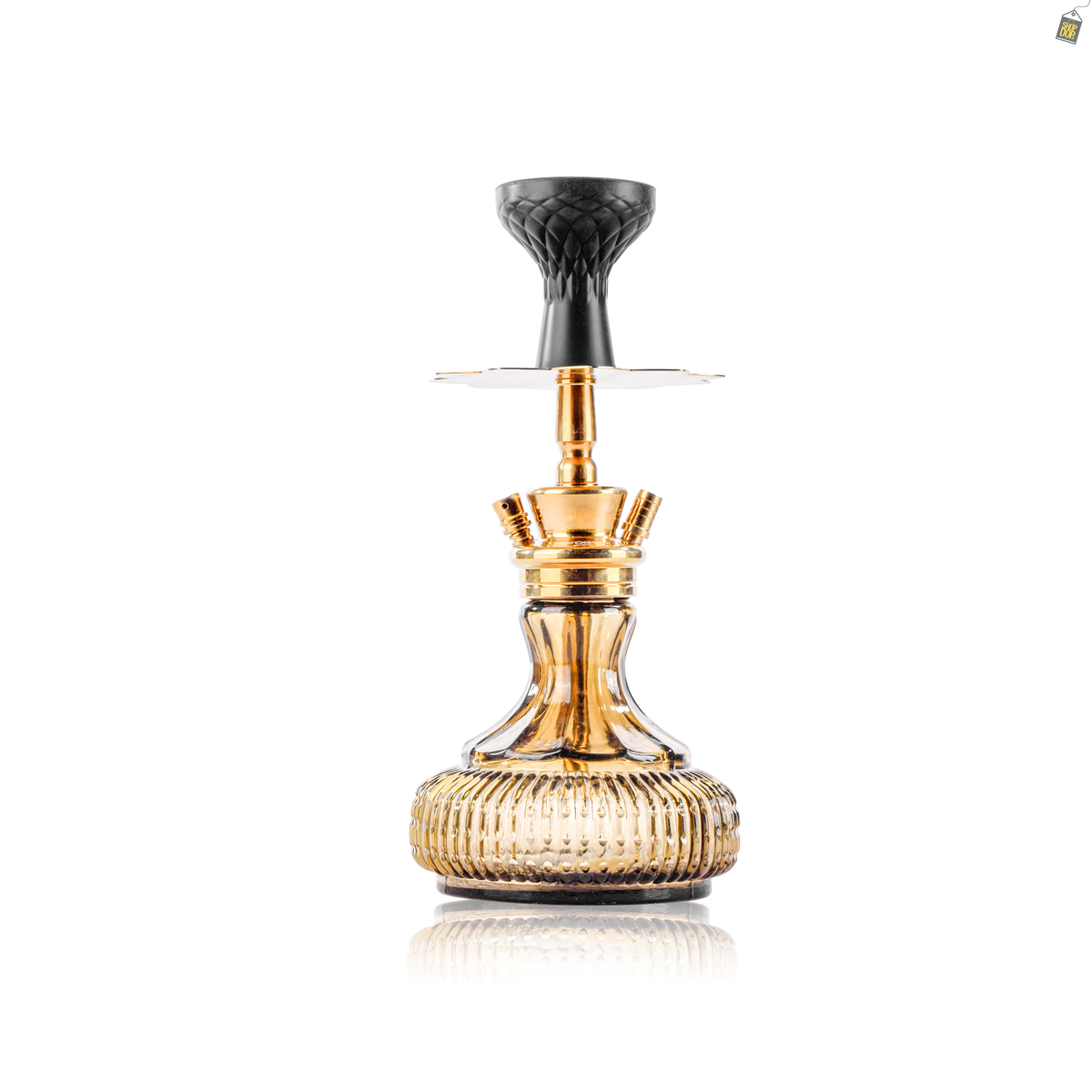 VG Zuzu Hookah - Gold stem / Grey base