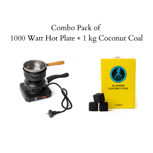 1000 Watt Cup Shape Burner + 1 KG Coconut Coal
