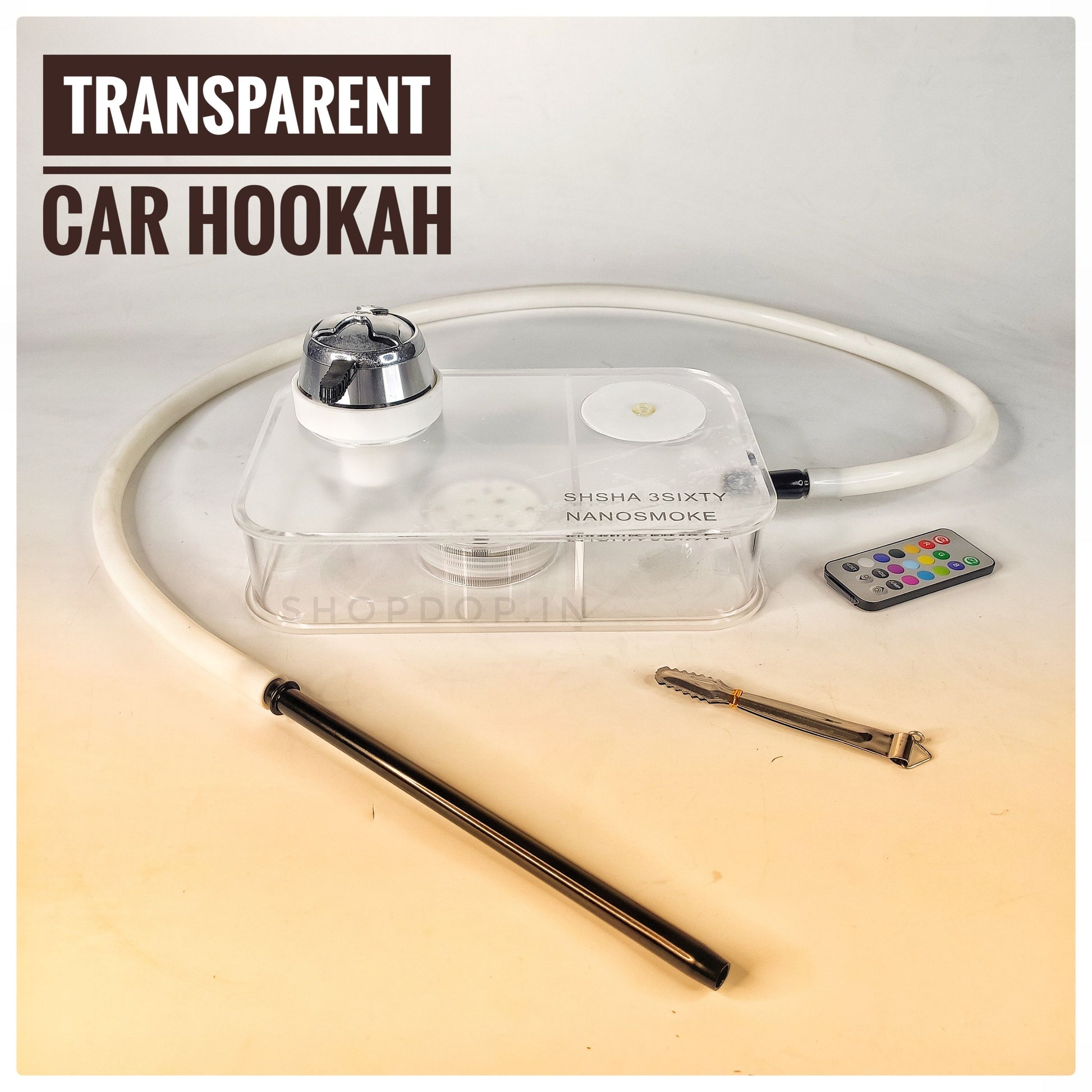 Transparent Acrylic Nano Smoke Car Hookah