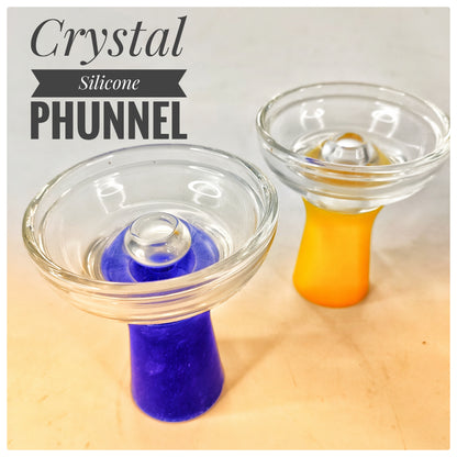 Crystal Silicone Chillum - Phunnel Bowl Design –
