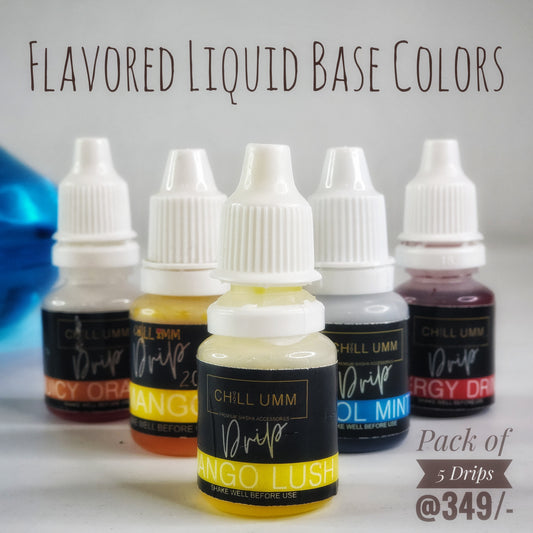 Pack of 5 Liquid Base Colors
