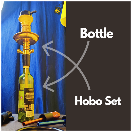 Buy Hobo Set Hookah Online Hobo Hukka Bottle Jack Daniels, Black