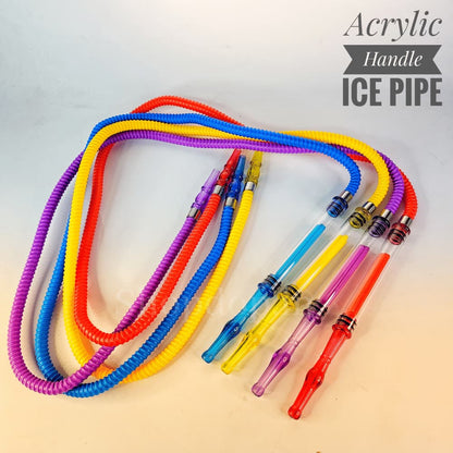 Acrylic Handle PVC Ice Hookah Pipe