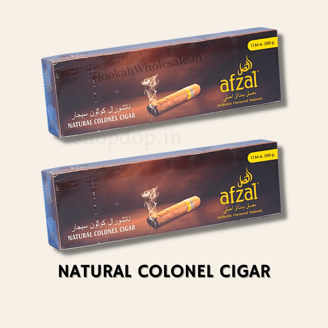 Afzal Natural Colonel Cigar Hookah Flavor - 50g