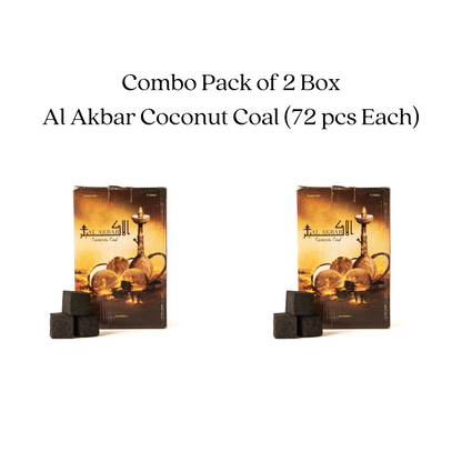 Al Akbar Coconut Coal for Hookah (Pack of 2)