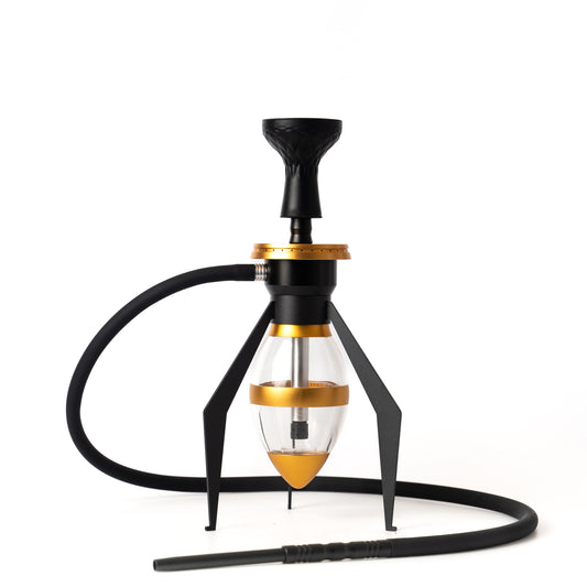 Bee X Hookah with LED Light - Gold