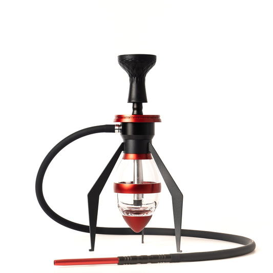 Bee X Hookah with LED Light - Red