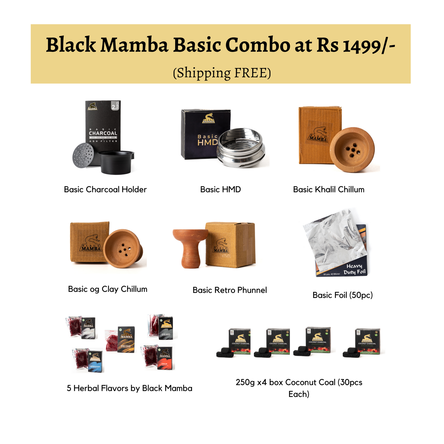 Black Mamba Basic Combo at Rs 1499/- (Shipping FREE)