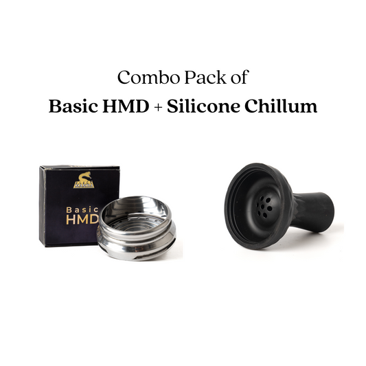 Black Mamba Basic HMD + Hookah Silicone Chillum Black