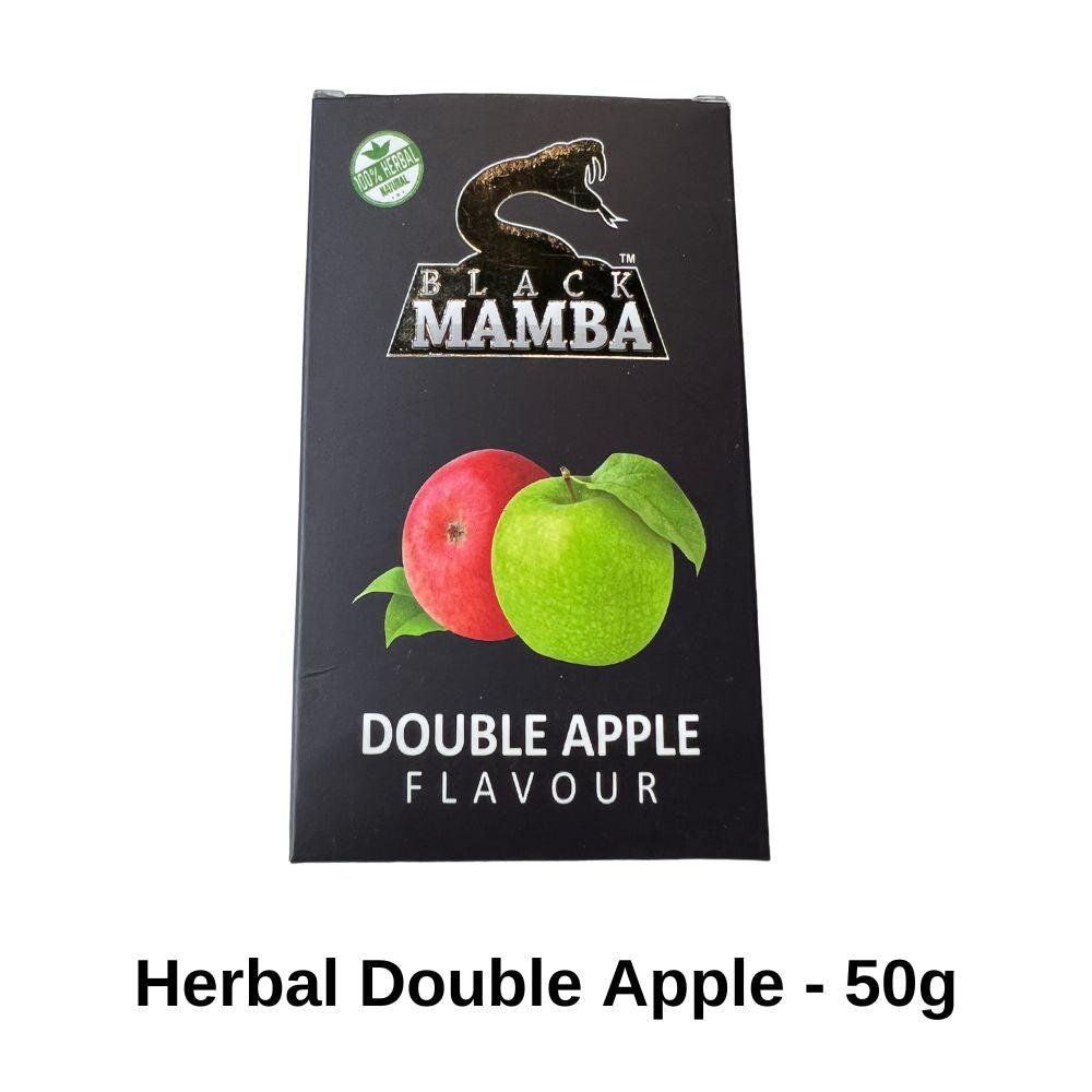 Black Mamba Herbal Double Apple Hookah Flavor - 50g