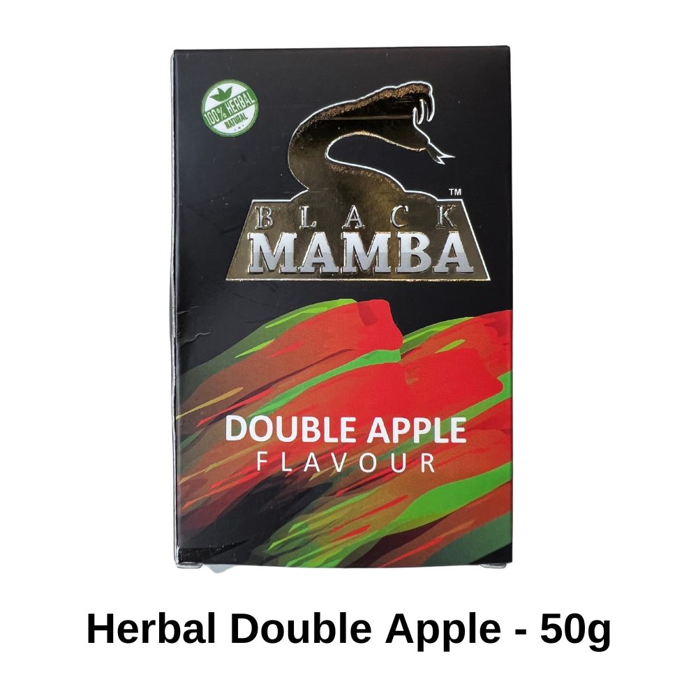 Black Mamba Herbal Double Apple Hookah Flavor - 50g