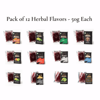Black Mamba Herbal Flavors (Pack of 12)