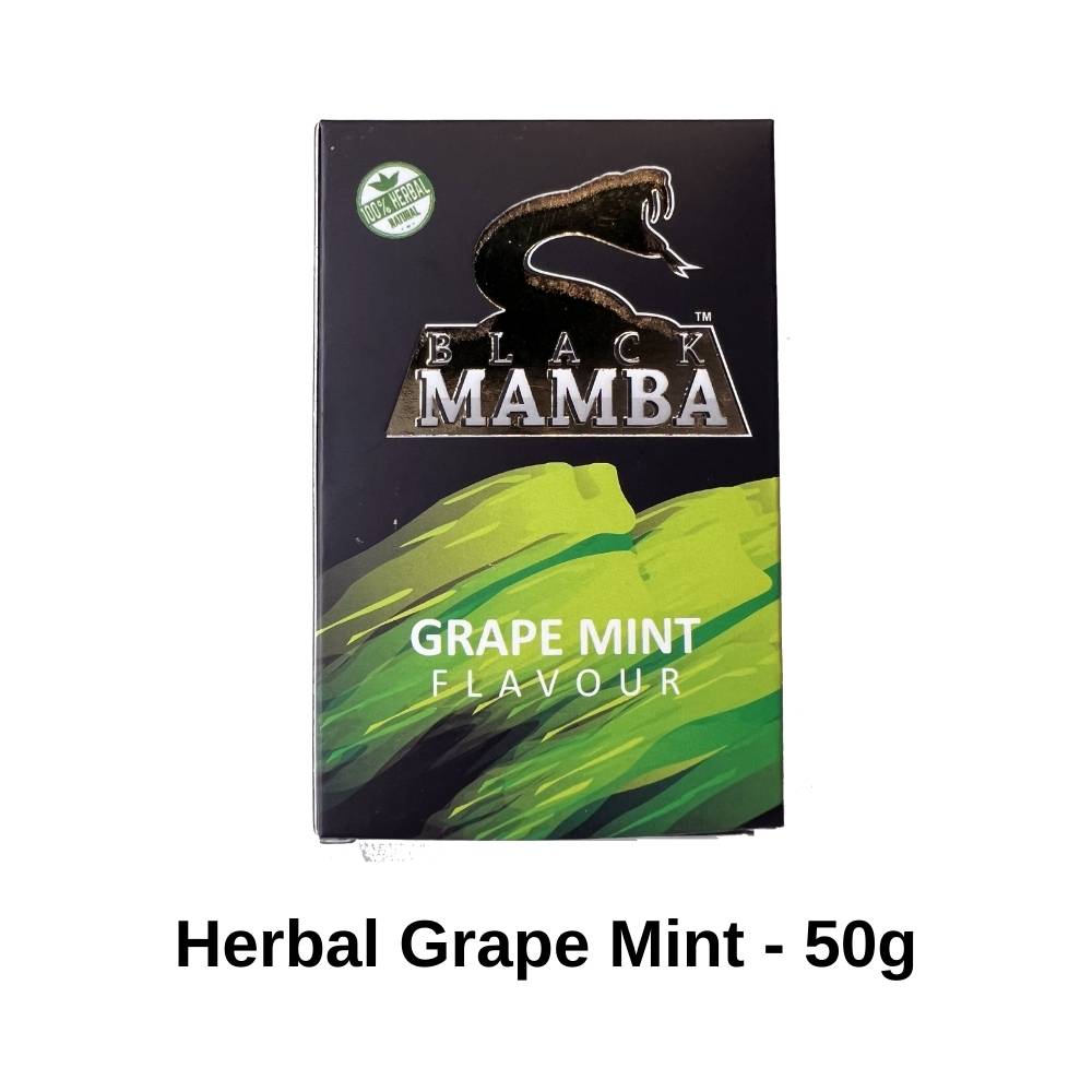 Black Mamba Herbal Grape Mint Hookah Flavor - 50g