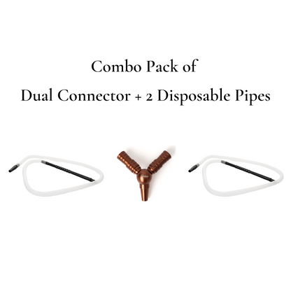 Brown Dual Pipe Extension + 2 Disposable Pipes