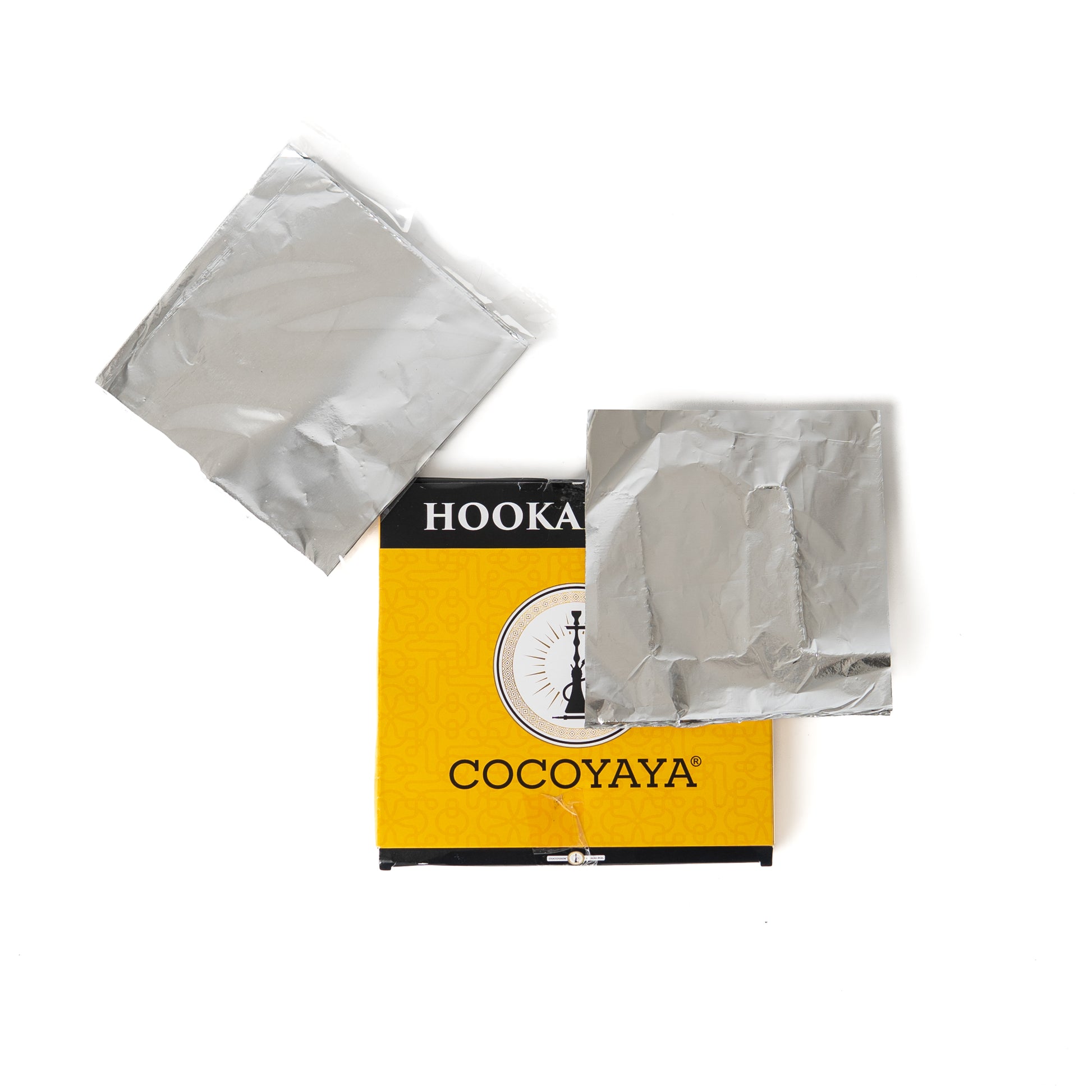 COCOYAYA Precut Aluminium Foil Paper for Hookah (50 Pcs)