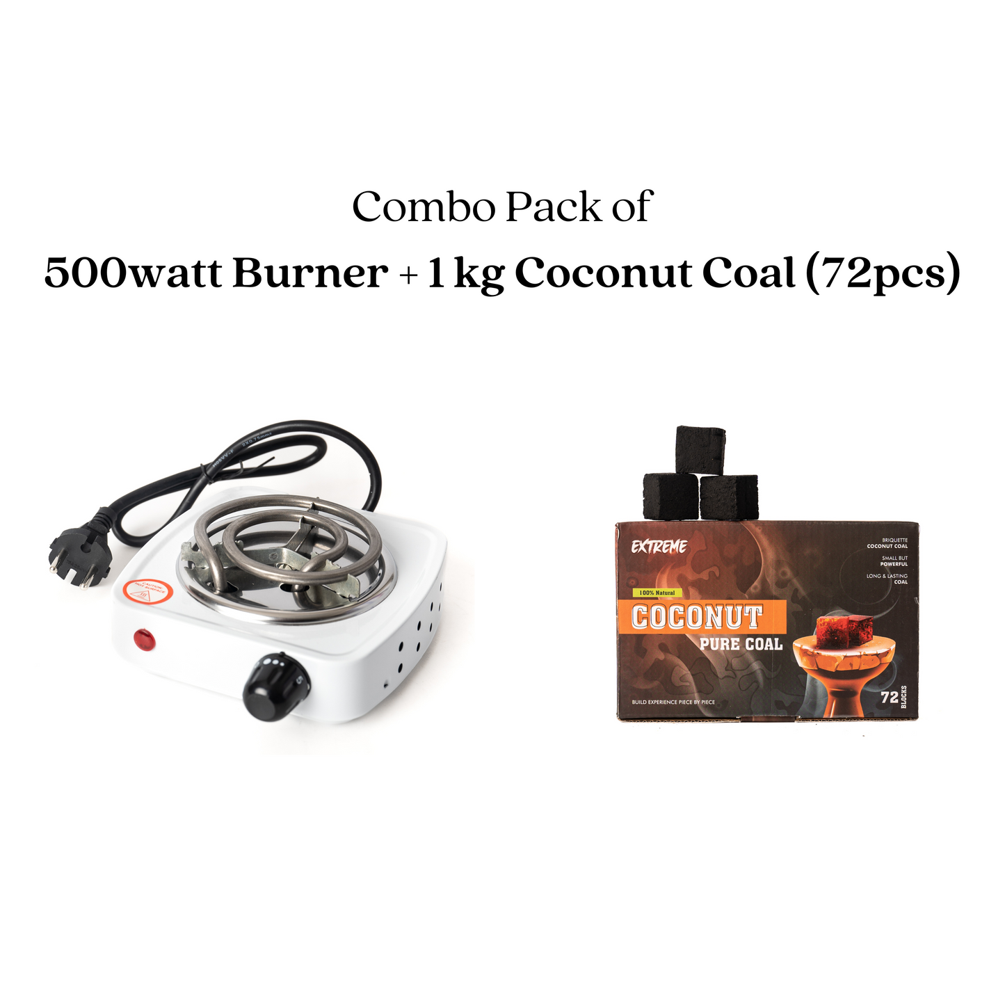 Thugs 500w Hot Plate + 1 KG Coconut Coal