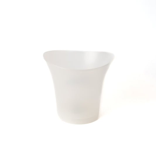 कप आकार की बर्फ की बाल्टी - सफेद 