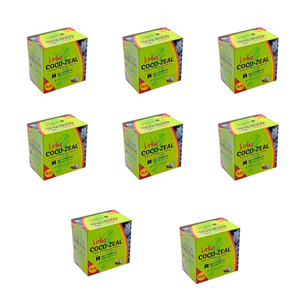 COCO Zeal Coconut Coal 2kg (250g x 8) – shopdop.in