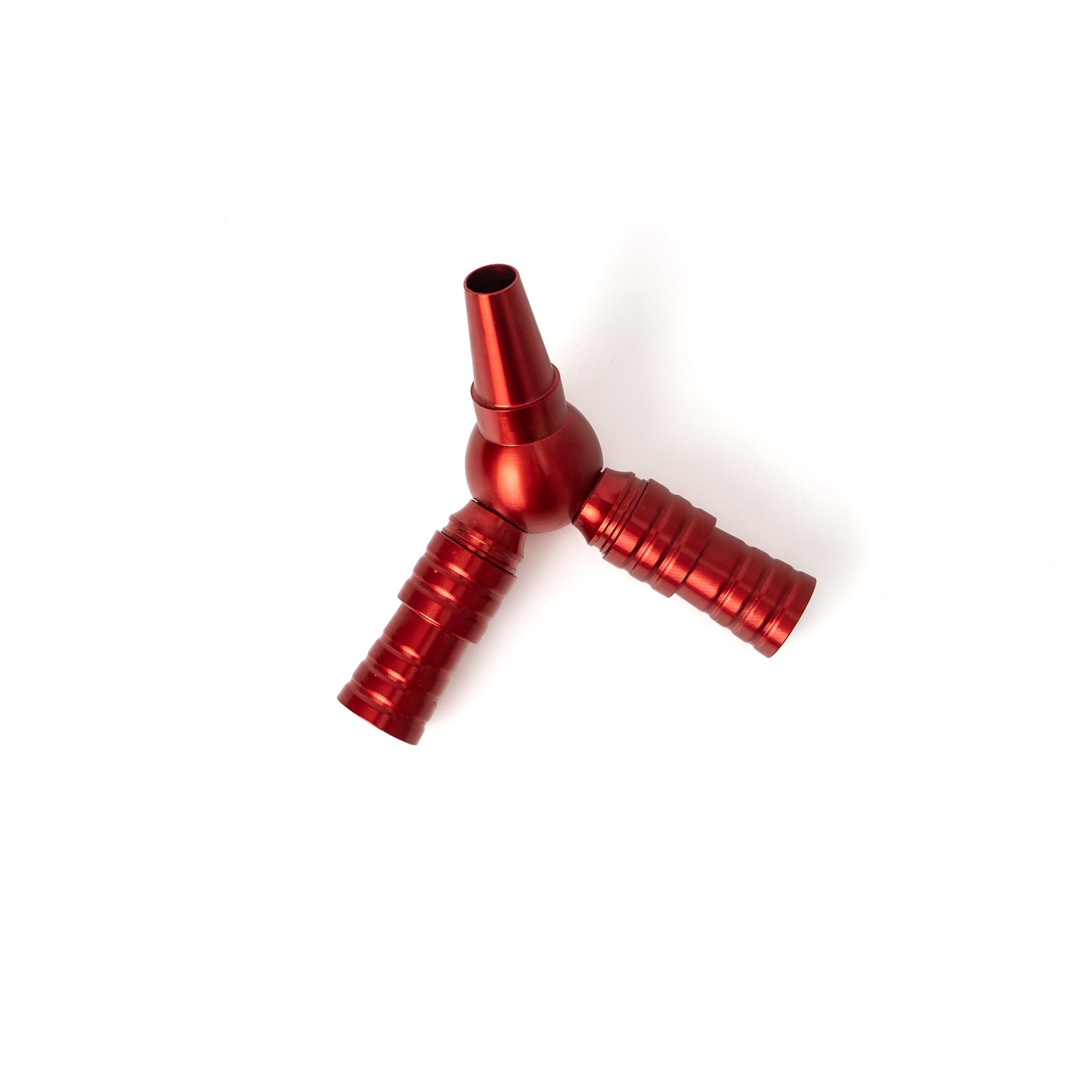 Dual Pipe Extension (Connector) for Hookah Pipe - Red