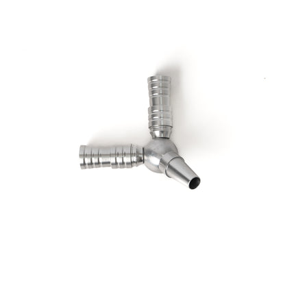 Dual Pipe Extension (Connector) for Hookah Pipe - Silver