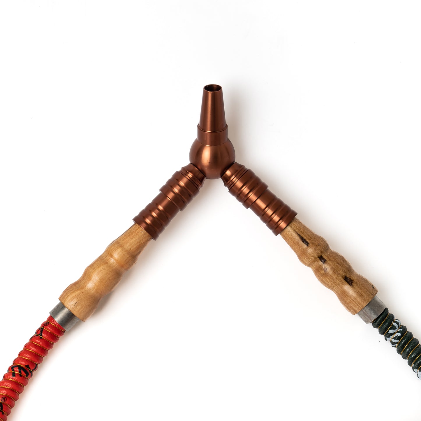 Dual Pipe Extension (Connector) for Hookah Pipe - Golden