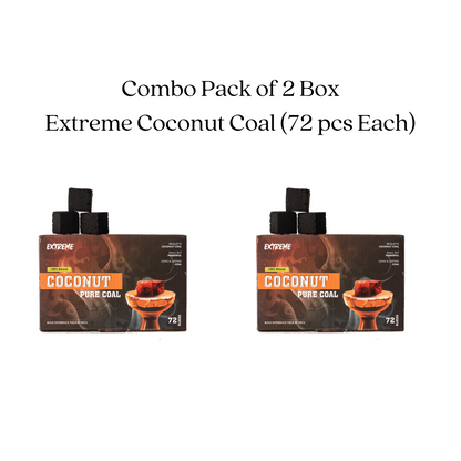 Extreme Coconut Coal for Hookah (Pack of 2)
