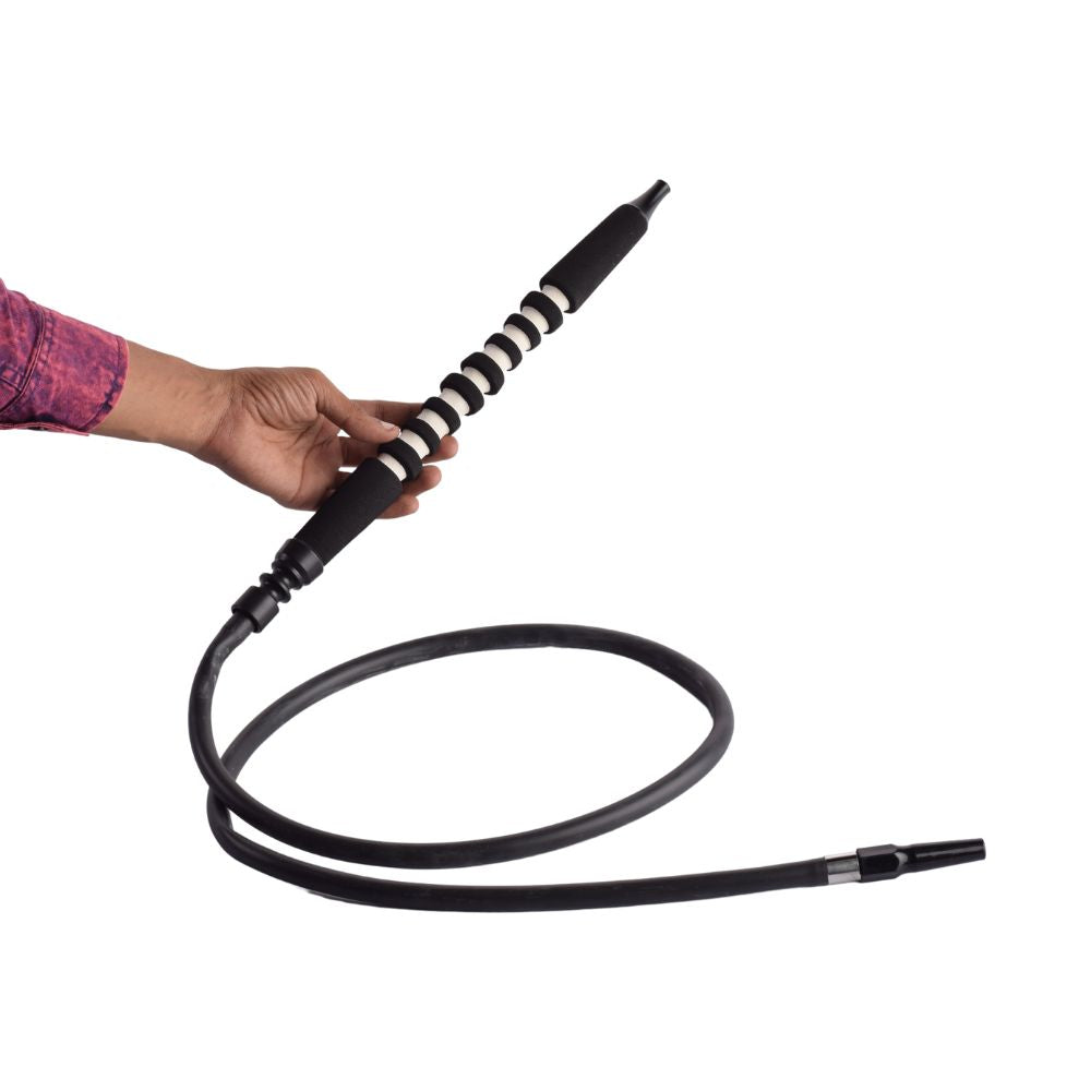 Foam Handle Silicone Hookah Pipe - Black